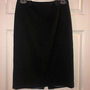 J. Crew Grey Wool Pencil Skirt